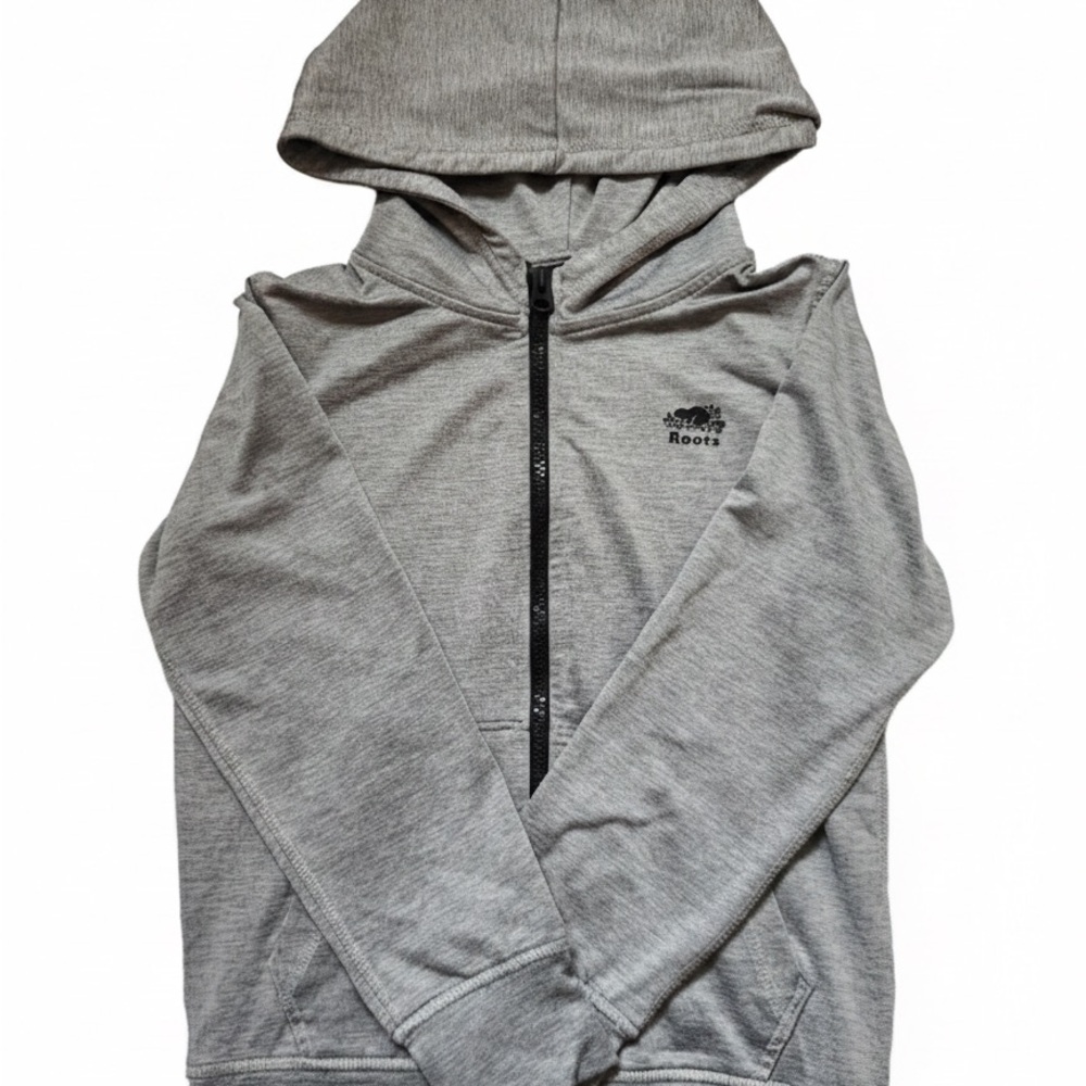 Roots Heather Gray Full-Zip Hoodie